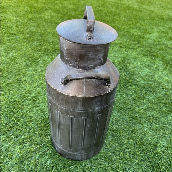Rustic Galvanized Milk Can | Farmhouse Decor Vase - Picture 2 of 8